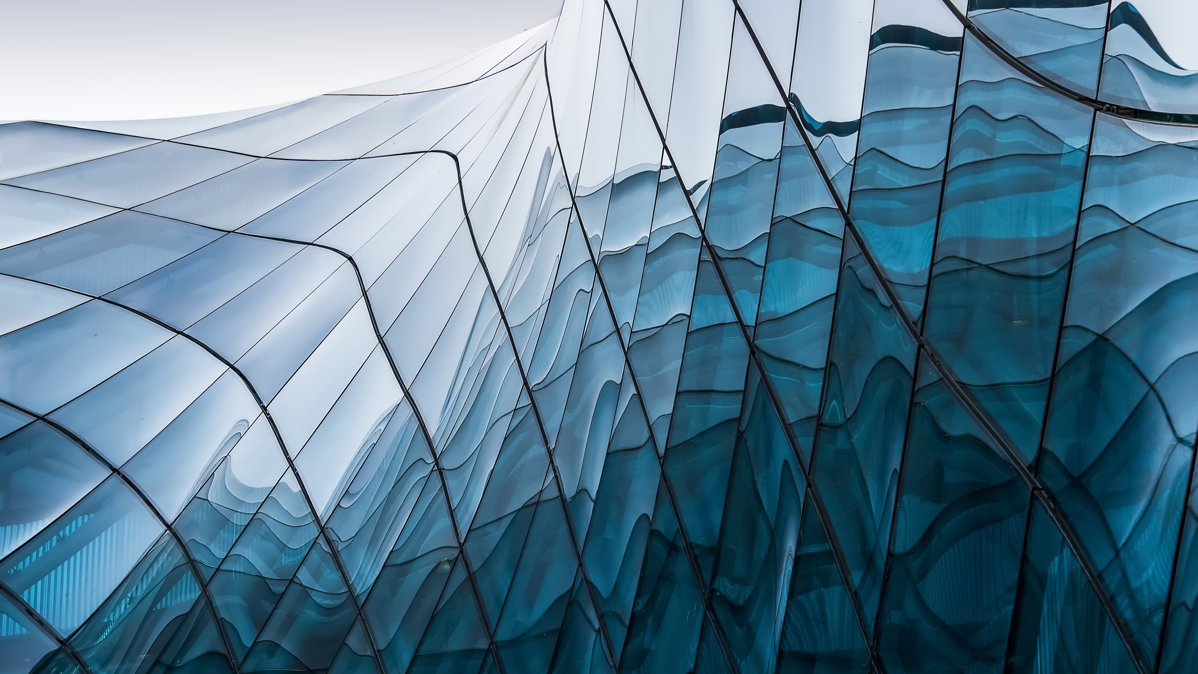 Homepage imagery - blue glass building