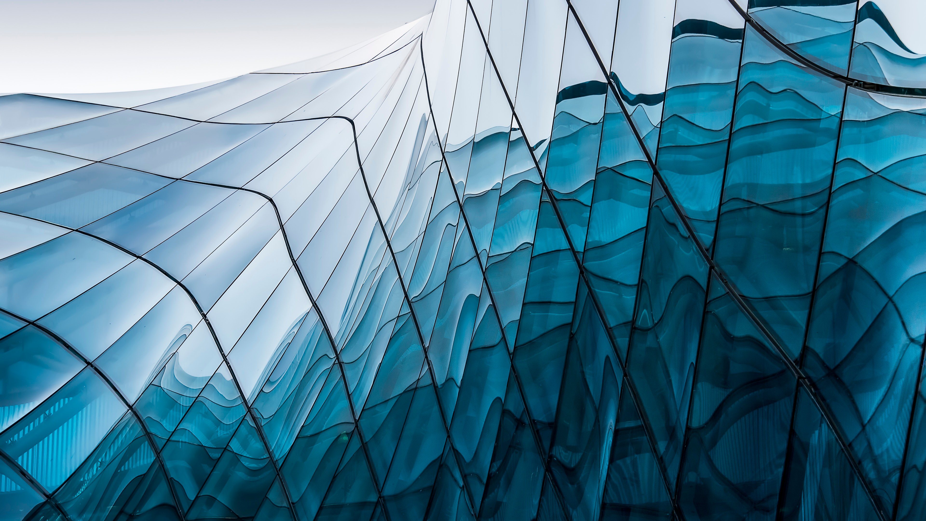 Homepage imagery - blue glass building