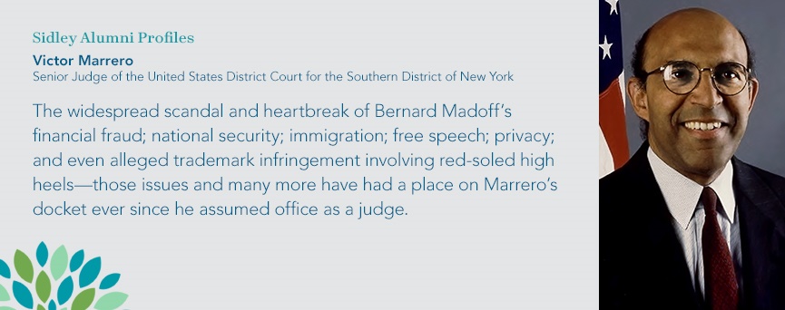 Alumnus Victor Marrero, Senior Judge of the United States District Court for the Southern District of New York